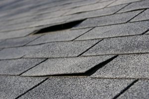 damaged roofing tiles