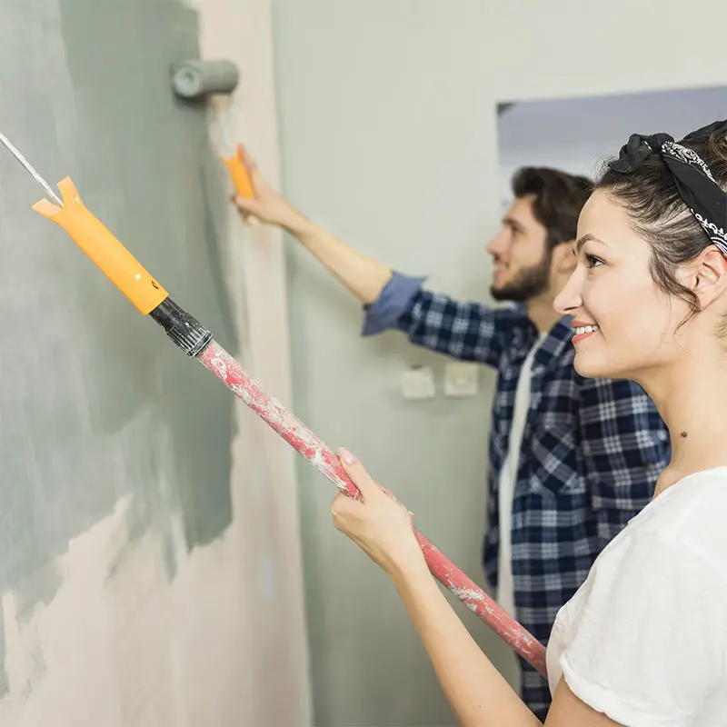 Painting walls a neutral colour before selling a home